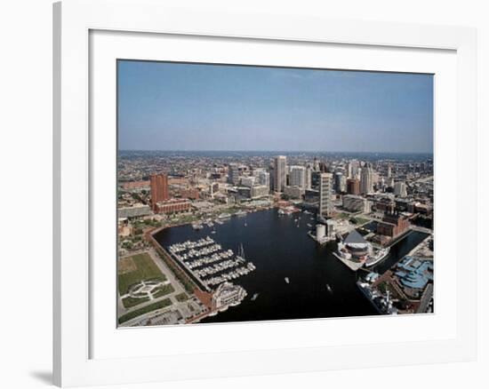 Baltimore Inner Harbor-Mike Smith-Framed Art Print