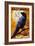 Baltimore, Maryland - Raven and Moon-Lantern Press-Framed Art Print