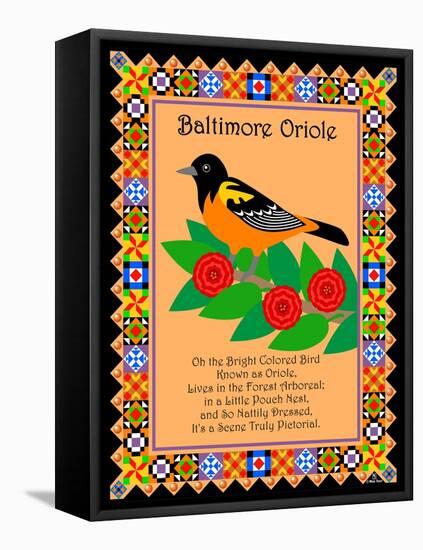 Baltimore Oriole Quilt-Mark Frost-Framed Premier Image Canvas