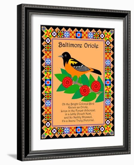 Baltimore Oriole Quilt-Mark Frost-Framed Giclee Print