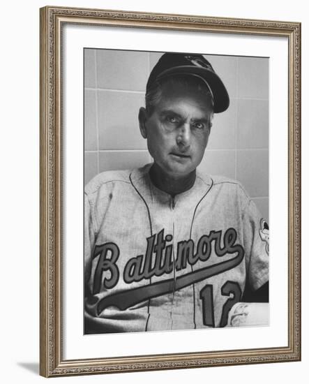 Baltimore Orioles Manager Paul Richards-Hank Walker-Framed Premium Photographic Print