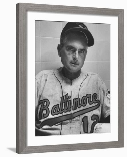 Baltimore Orioles Manager Paul Richards-Hank Walker-Framed Premium Photographic Print