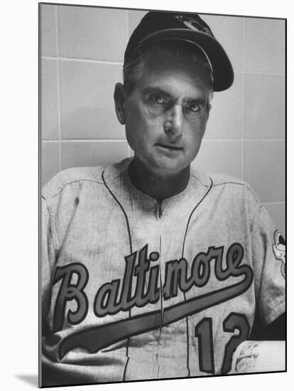 Baltimore Orioles Manager Paul Richards-Hank Walker-Mounted Premium Photographic Print