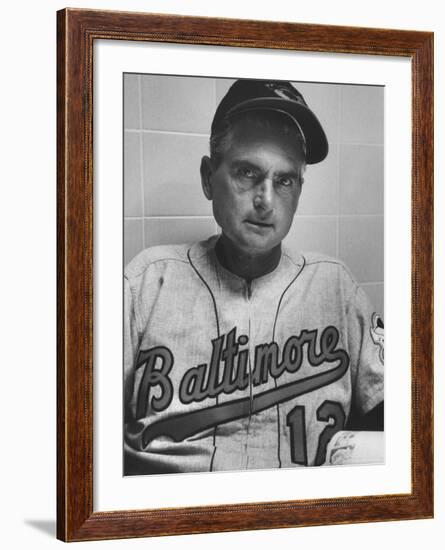 Baltimore Orioles Manager Paul Richards-Hank Walker-Framed Premium Photographic Print