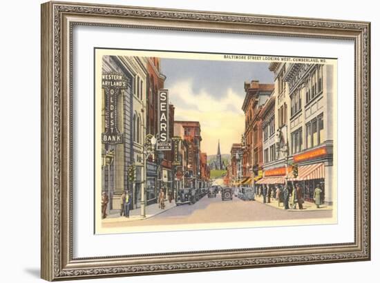 Baltimore Street, Cumberland-null-Framed Art Print