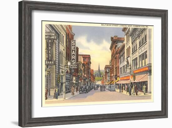 Baltimore Street, Cumberland-null-Framed Art Print