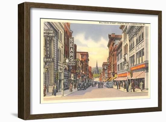 Baltimore Street, Cumberland-null-Framed Art Print