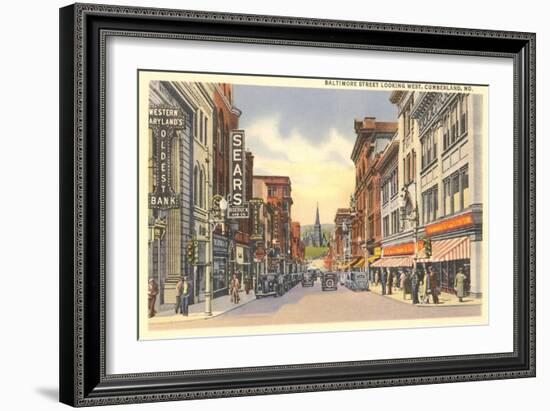 Baltimore Street, Cumberland-null-Framed Art Print