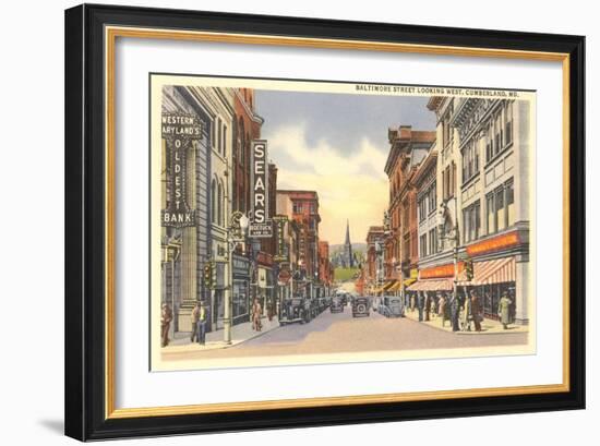 Baltimore Street, Cumberland-null-Framed Art Print