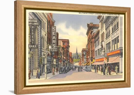 Baltimore Street, Cumberland-null-Framed Stretched Canvas