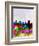 Baltimore Watercolor Skyline-NaxArt-Framed Art Print