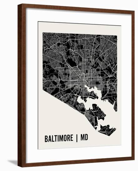 Baltimore-Mr City Printing-Framed Art Print