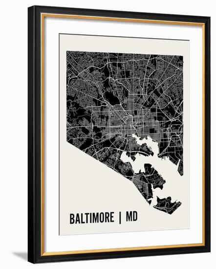 Baltimore-Mr City Printing-Framed Art Print