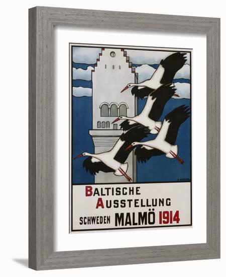 Baltische Ausstellung - Schweden Malmo Travel Poster-Ernst Norlind-Framed Giclee Print