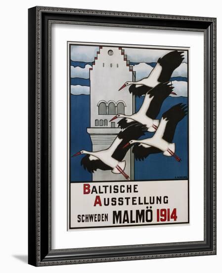 Baltische Ausstellung - Schweden Malmo Travel Poster-Ernst Norlind-Framed Giclee Print