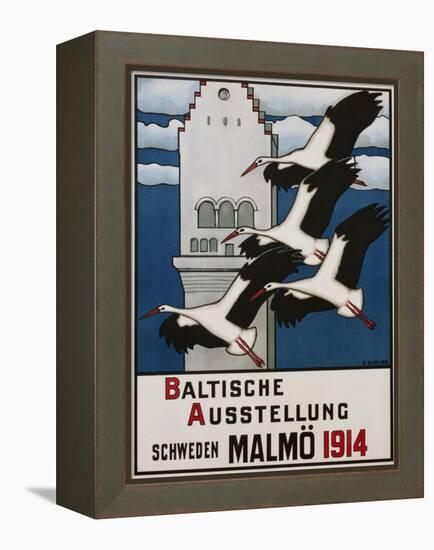 Baltische Ausstellung - Schweden Malmo Travel Poster-Ernst Norlind-Framed Premier Image Canvas