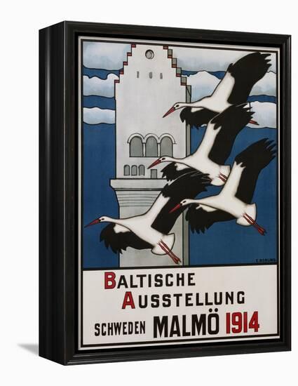 Baltische Ausstellung - Schweden Malmo Travel Poster-Ernst Norlind-Framed Premier Image Canvas