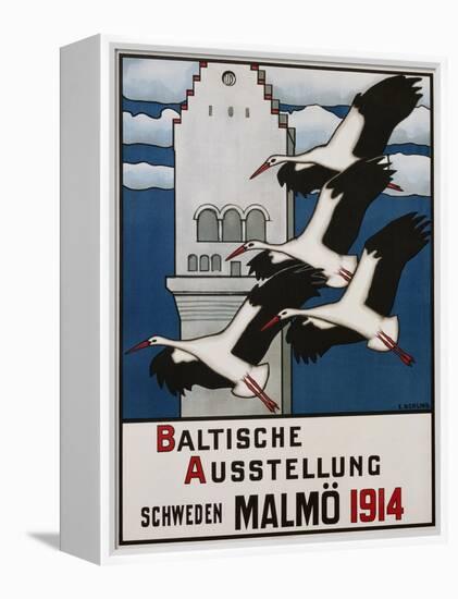 Baltische Ausstellung - Schweden Malmo Travel Poster-Ernst Norlind-Framed Premier Image Canvas