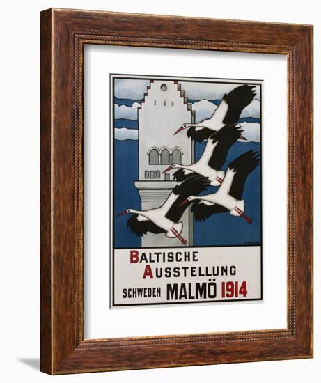 Baltische Ausstellung - Schweden Malmo Travel Poster-Ernst Norlind-Framed Giclee Print