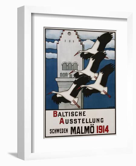 Baltische Ausstellung - Schweden Malmo Travel Poster-Ernst Norlind-Framed Giclee Print