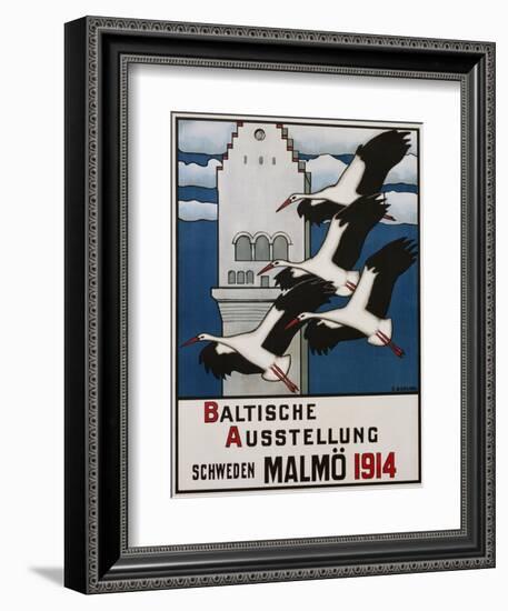 Baltische Ausstellung - Schweden Malmo Travel Poster-Ernst Norlind-Framed Giclee Print