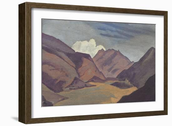 Baltistan, Border with Ladakh, 1936 (Tempera on Cardboard)-Nicholas Roerich-Framed Giclee Print