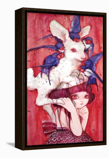 Bambi's Egg Child-Camilla D'Errico-Framed Stretched Canvas