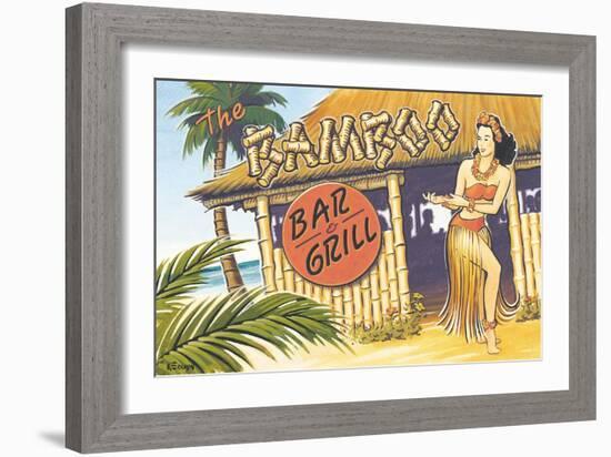 Bamboo Bar and Grill, Hawaii-Kerne Erickson-Framed Art Print