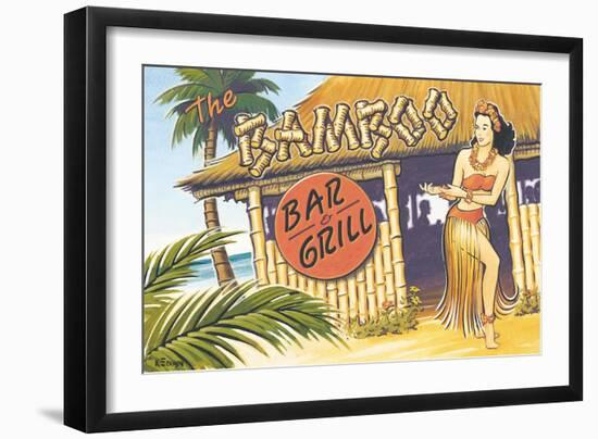 Bamboo Bar and Grill, Hawaii-Kerne Erickson-Framed Art Print