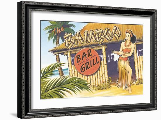 Bamboo Bar and Grill, Hawaii-Kerne Erickson-Framed Premium Giclee Print