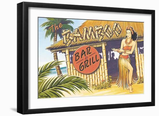 Bamboo Bar and Grill, Hawaii-Kerne Erickson-Framed Art Print