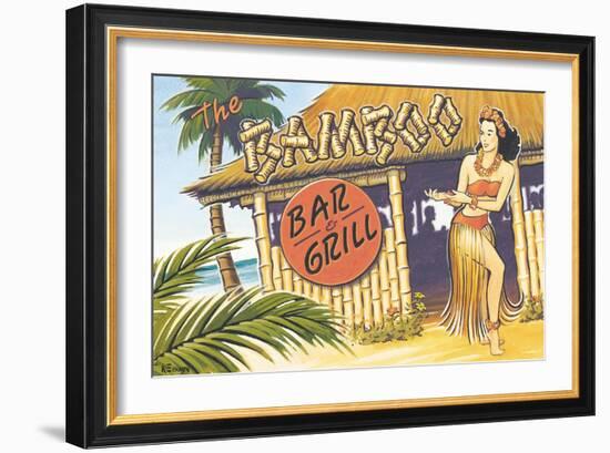 Bamboo Bar and Grill, Hawaii-Kerne Erickson-Framed Art Print