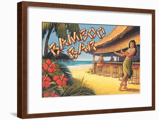 Bamboo Bar, Hawaii-Kerne Erickson-Framed Art Print