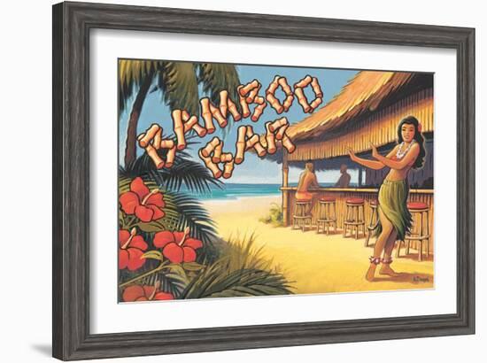 Bamboo Bar, Hawaii-Kerne Erickson-Framed Art Print