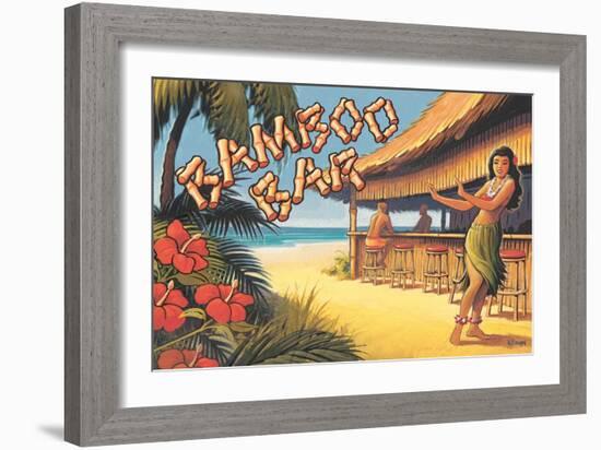 Bamboo Bar, Hawaii-Kerne Erickson-Framed Art Print