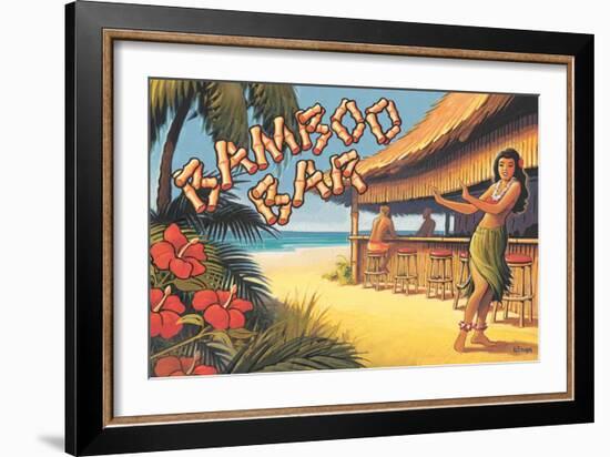 Bamboo Bar, Hawaii-Kerne Erickson-Framed Art Print