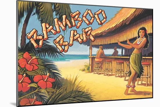Bamboo Bar, Hawaii-Kerne Erickson-Mounted Art Print