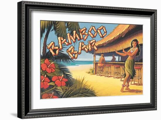 Bamboo Bar, Hawaii-Kerne Erickson-Framed Art Print