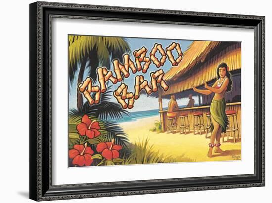 Bamboo Bar, Hawaii-Kerne Erickson-Framed Art Print