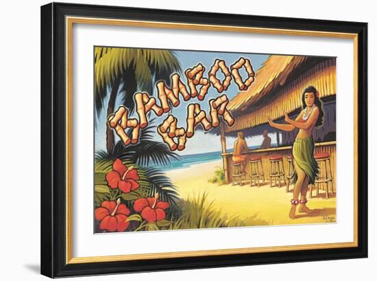 Bamboo Bar, Hawaii-Kerne Erickson-Framed Art Print