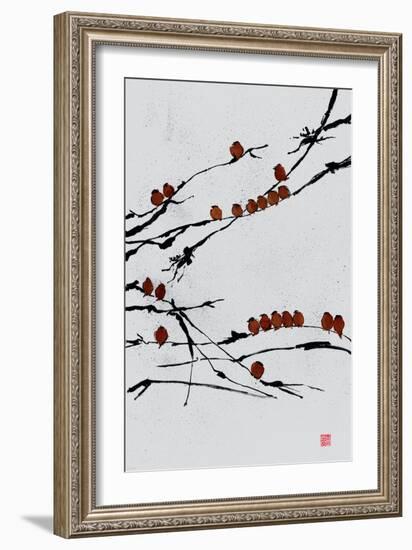 Bamboo Chorus-Jenny Tsang-Framed Premium Giclee Print