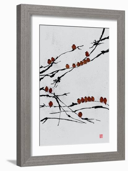 Bamboo Chorus-Jenny Tsang-Framed Premium Giclee Print