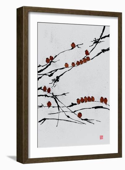 Bamboo Chorus-Jenny Tsang-Framed Premium Giclee Print