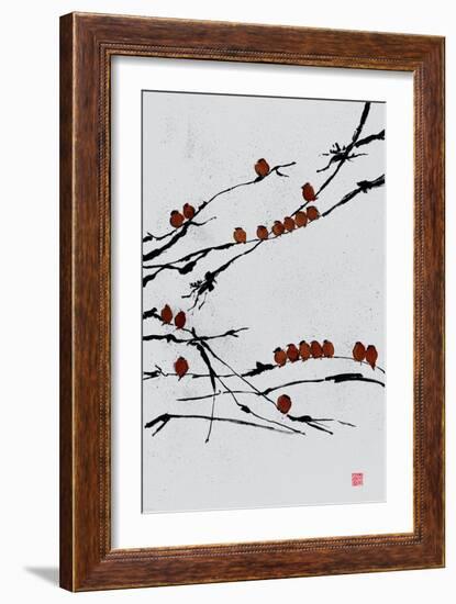 Bamboo Chorus-Jenny Tsang-Framed Premium Giclee Print