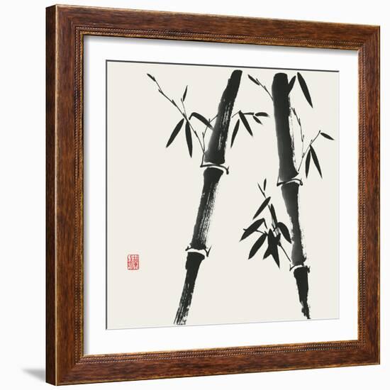 Bamboo Collection IV-Nan Rae-Framed Art Print