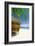 Bamboo Hut On A Tropical Beach-null-Framed Art Print