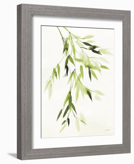 Bamboo Leaves IV Green-Danhui Nai-Framed Art Print