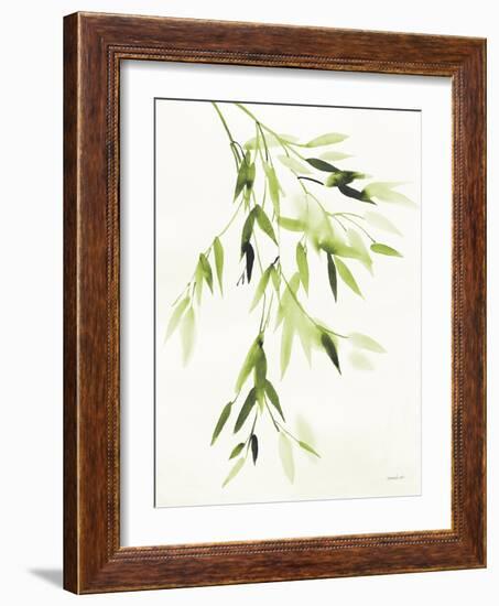 Bamboo Leaves IV Green-Danhui Nai-Framed Art Print