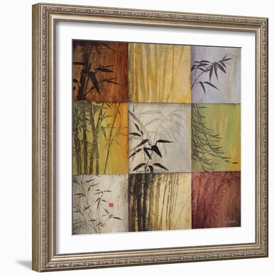 Bamboo Nine Patch II-Don Li-Leger-Framed Art Print