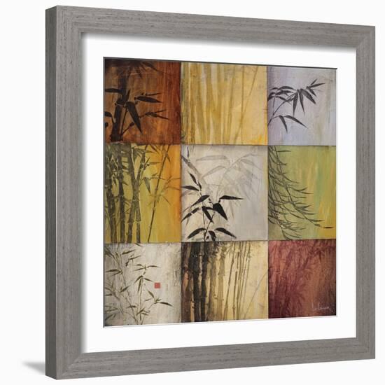 Bamboo Nine Patch II-Don Li-Leger-Framed Art Print